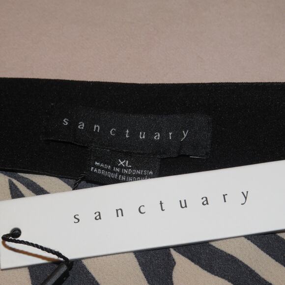 Sanctuary Tan Zebra Animal Print Midi A-Line Slip Skirt - Picture 6 of 7